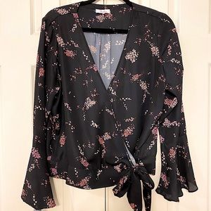 Parker Wrap Floral Top